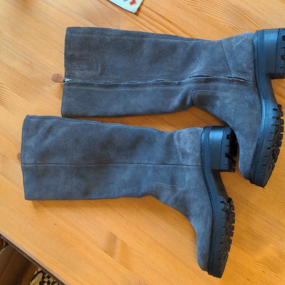Knee-high Lug sole waterproof boots - Picture 4 of 15